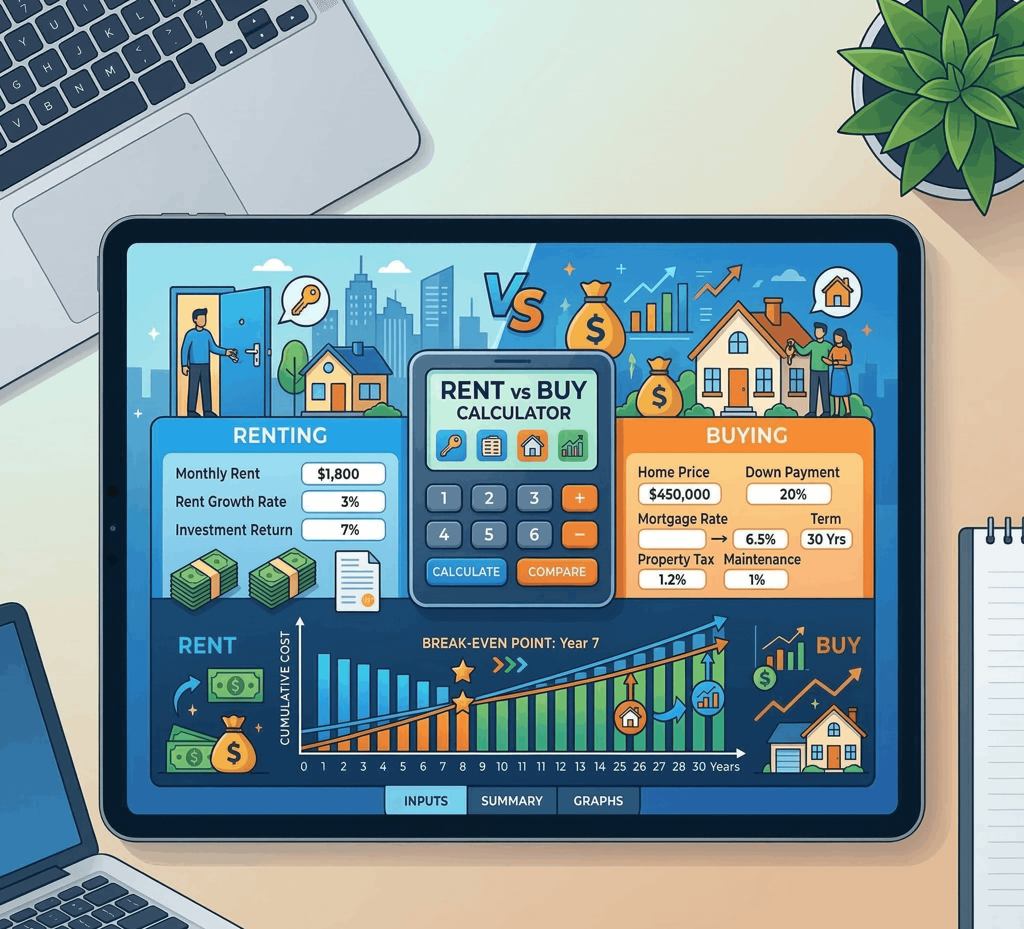 Calculator Illustration